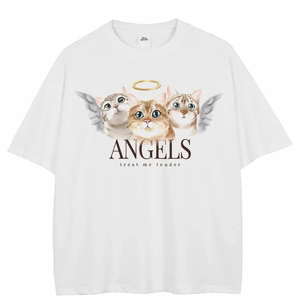 Angels Cats Tee-Cargo Chic