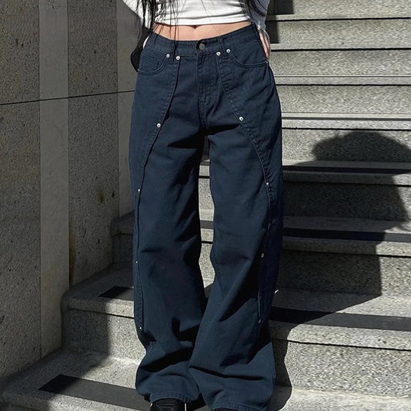 Baggy Button Up Cargo Pants