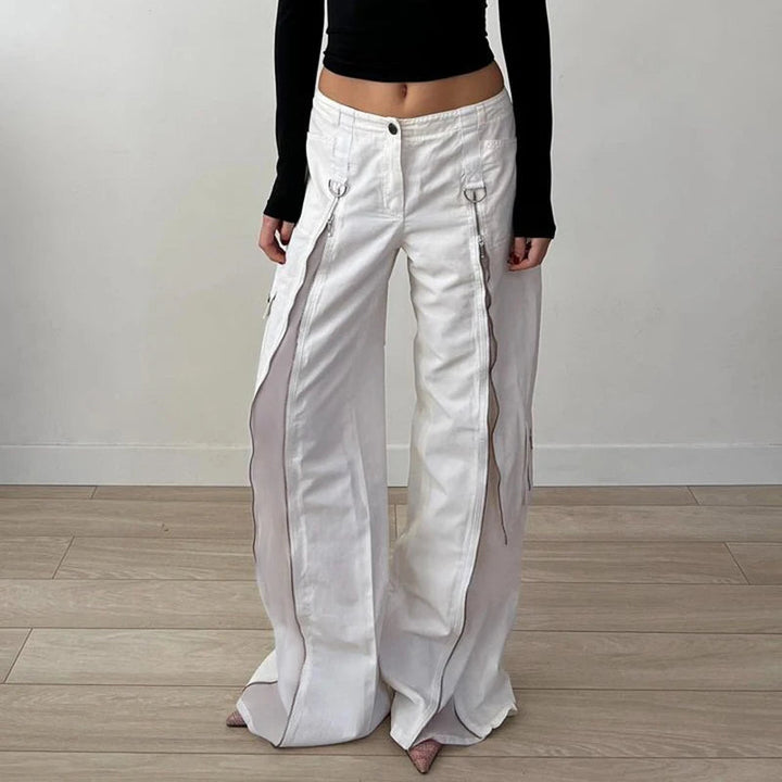 Baggy Zipper Cargo Pant-Cargo Chic