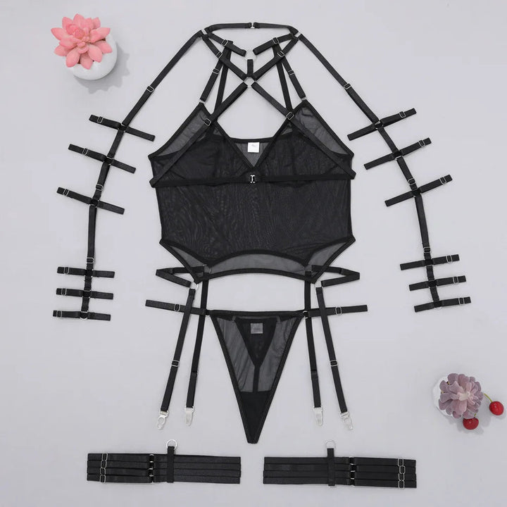 Bandage Mesh Lingerie-Cargo Chic