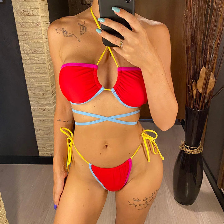 Colorful Bandage Bikini-Cargo Chic