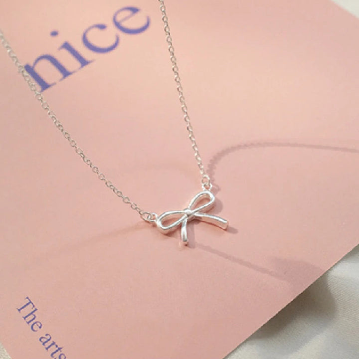 Delicate Bowknot Necklace-Cargo Chic