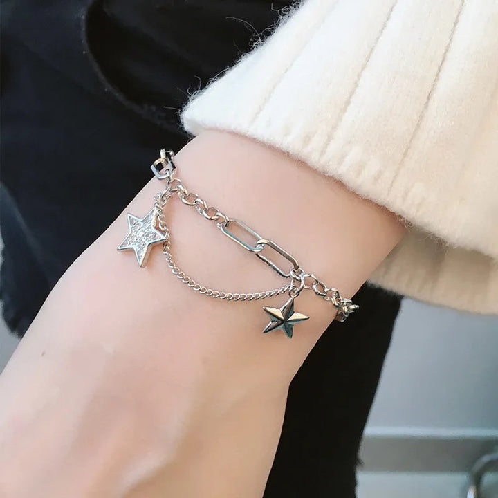 Double Star Zircon Bracelet-Cargo Chic