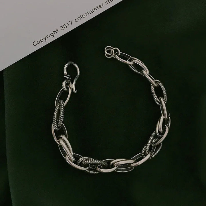 Dual Tone Chain Bracelet-Cargo Chic