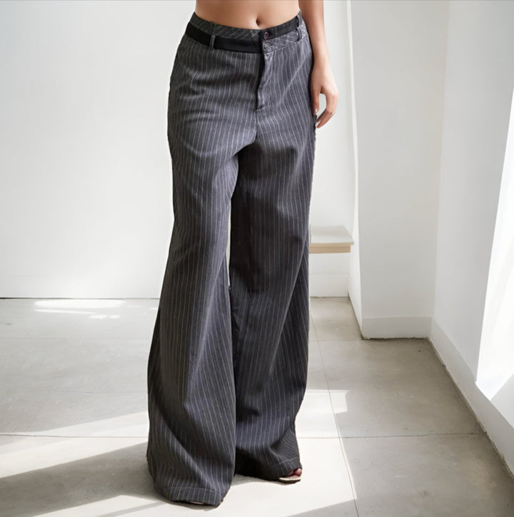 Dual Waisted Office Pants-Cargo Chic