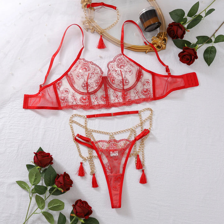 Floral Chain Lingerie-Cargo Chic