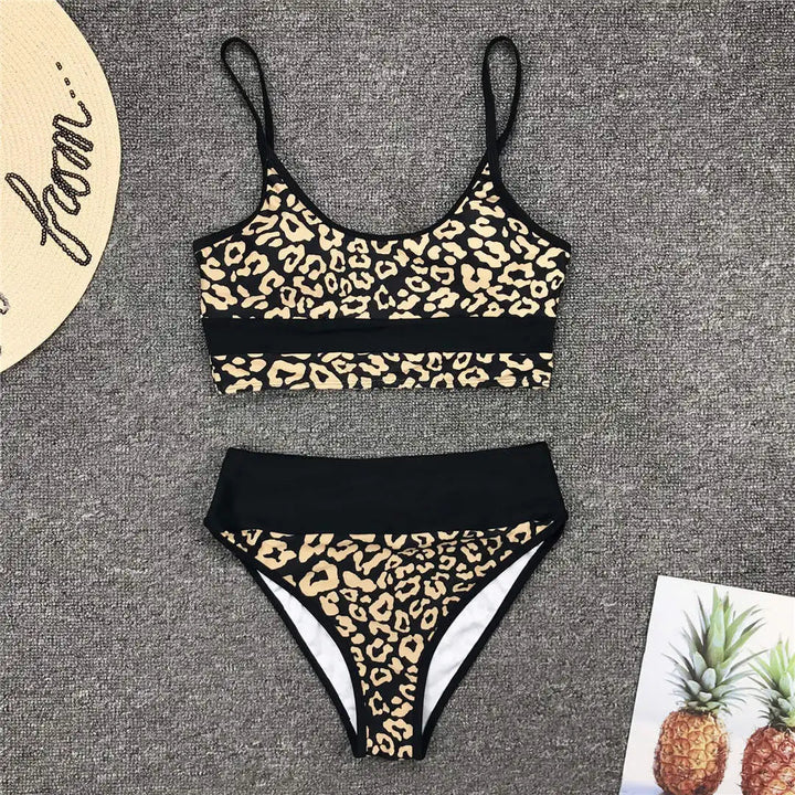 Golden Printed Bikini-Cargo Chic