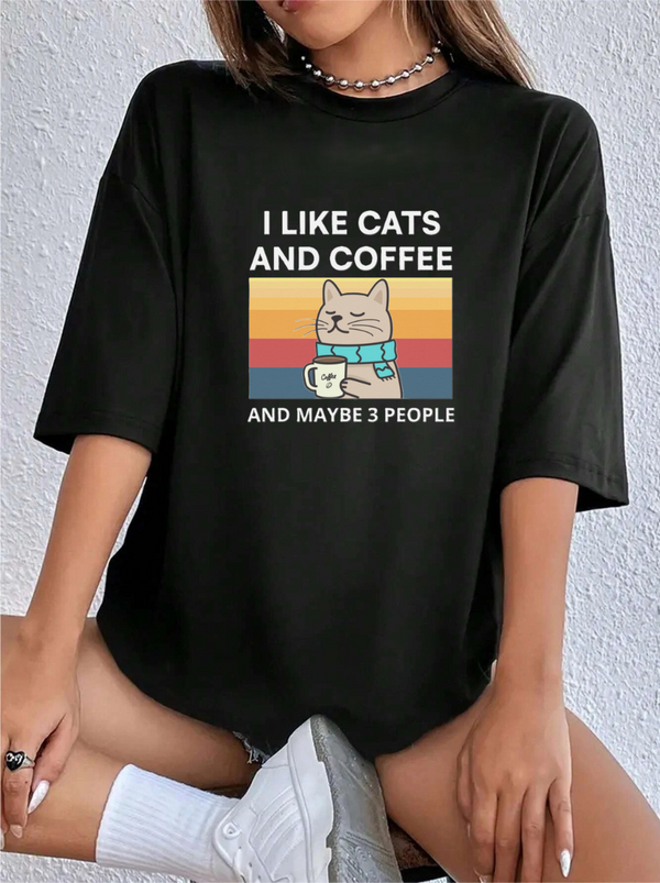 Only Like Cat Shirt-Cargo Chic
