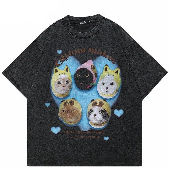 Oversized Baby Cats Custom Tee-Cargo Chic