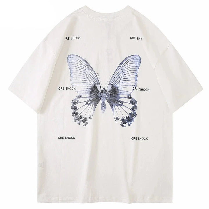 Oversized Shock Butterfly Tee-Cargo Chic