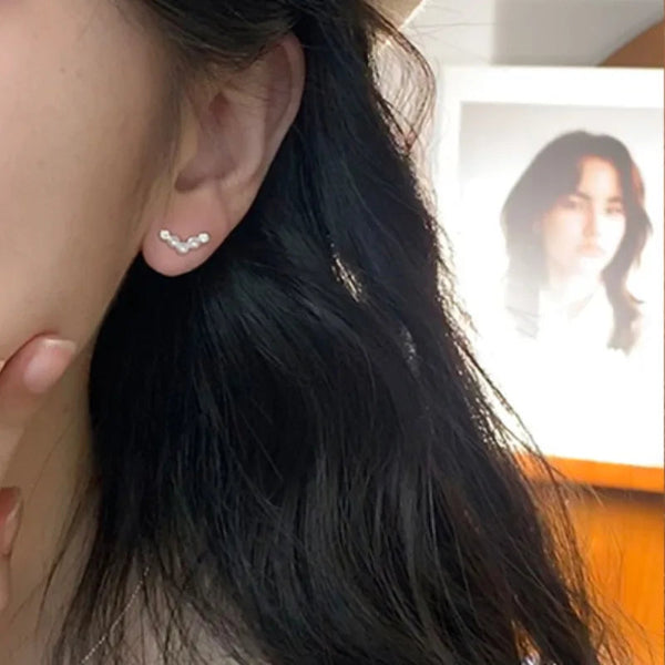 Pearl Arc Shape Earrings