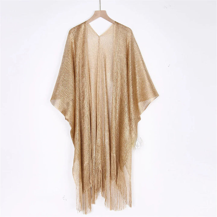 Shiny Sheer Cover Up-Cargo Chic