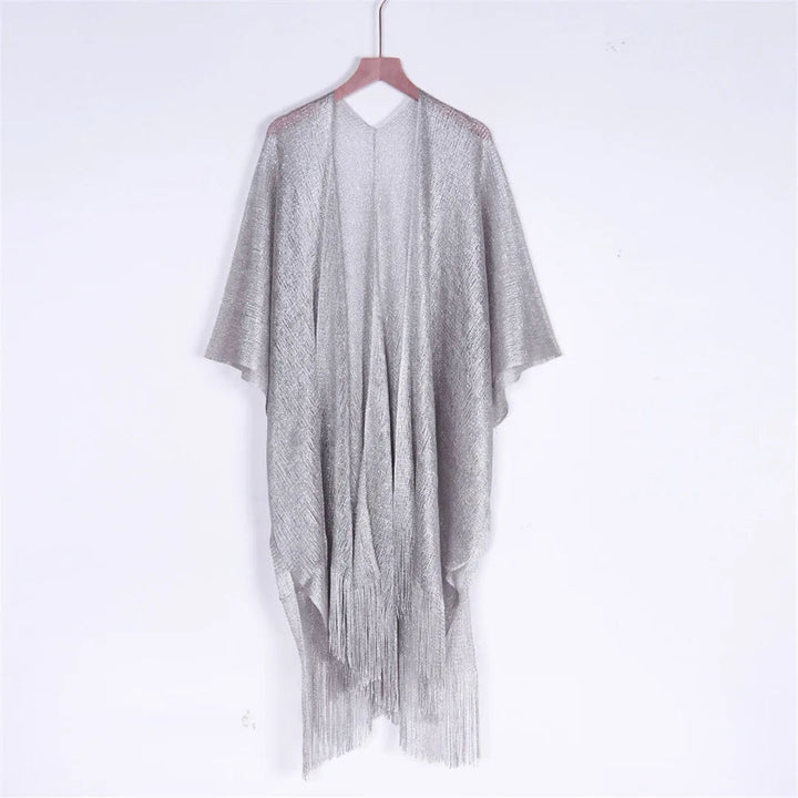 Shiny Sheer Cover Up-Cargo Chic