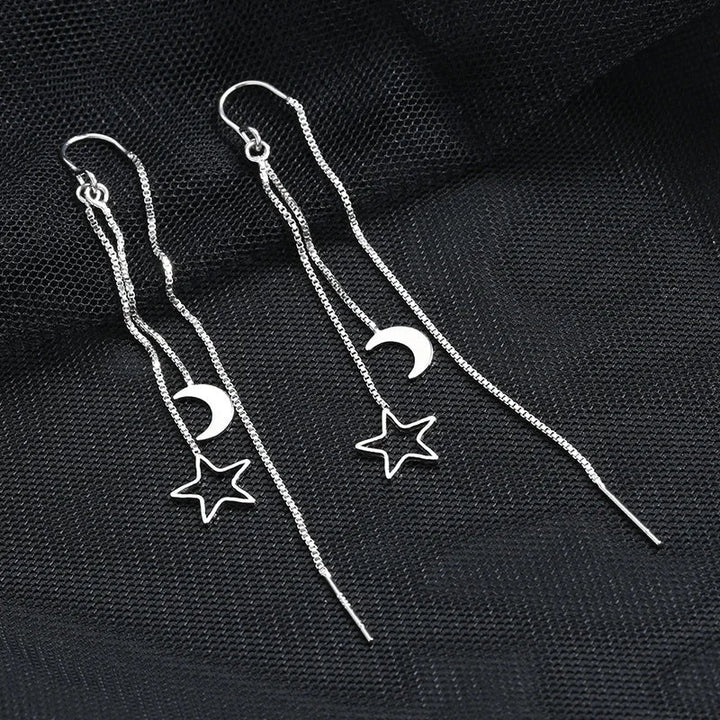 Tassel Moon & Star Earrings-Cargo Chic