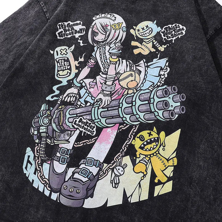 Vintage Retro Anime Tee-Cargo Chic