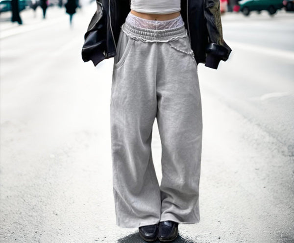 Wide Leg Sporty Sweat Pant