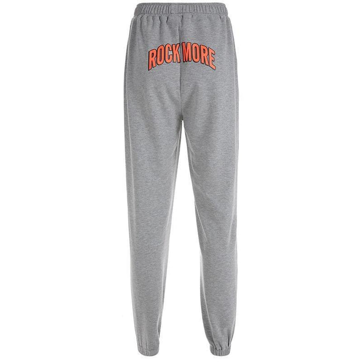 Back Print Sweat Pants - Cargo Chic