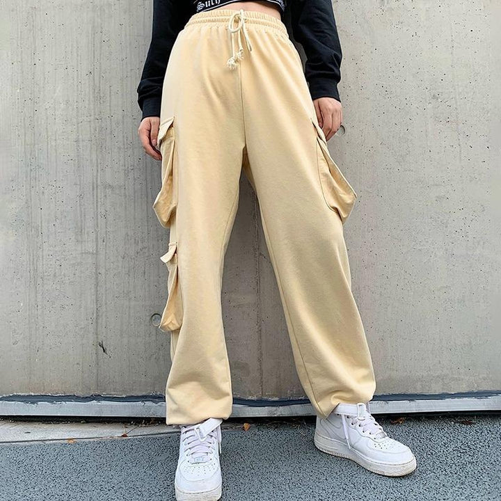 Baggy Multi Pocket Sweat Pants - Cargo Chic