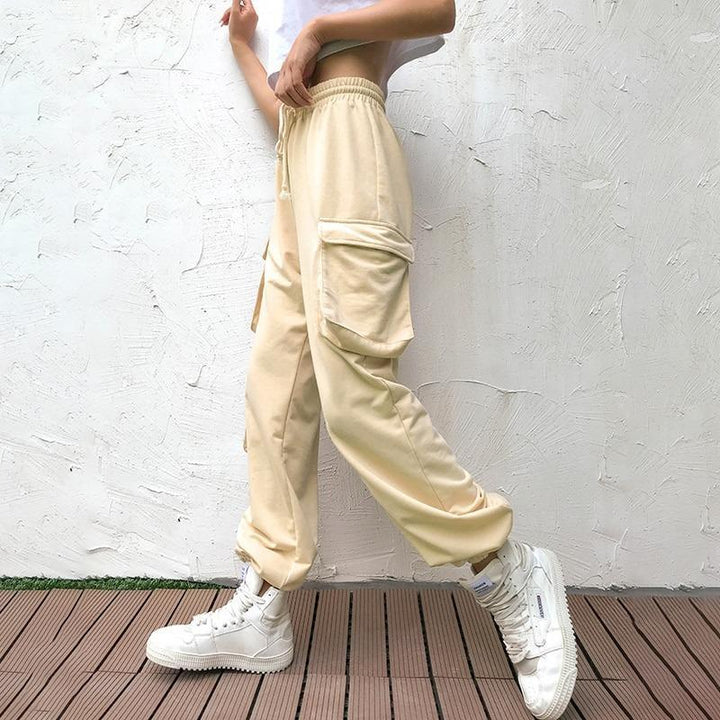 Baggy Multi Pocket Sweat Pants - Cargo Chic