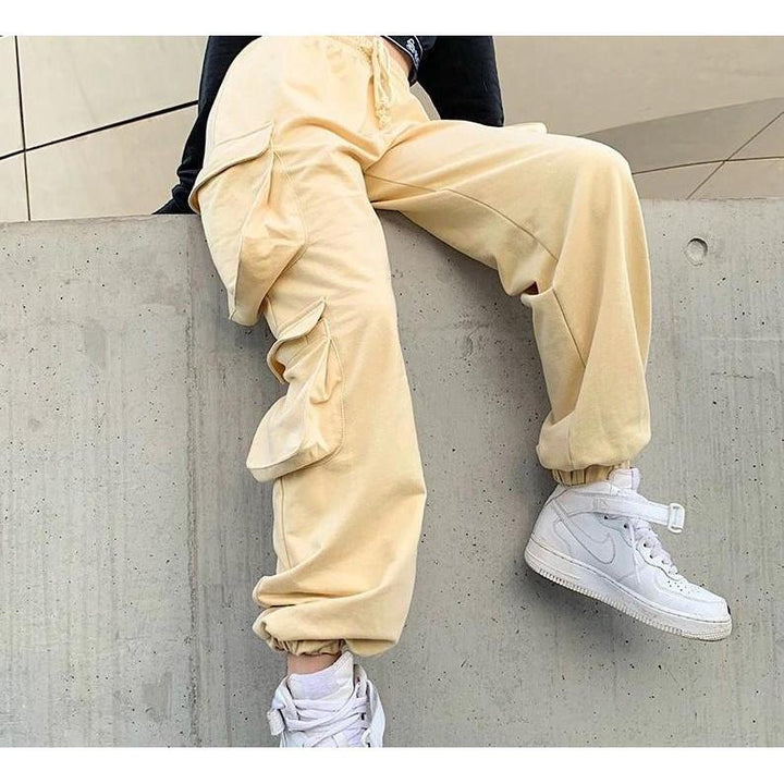 Baggy Multi Pocket Sweat Pants - Cargo Chic