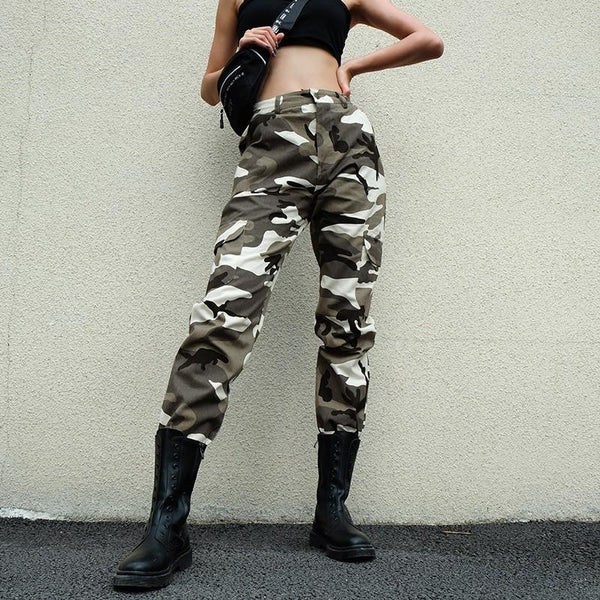 Camouflage Cargo Pant-Cargo Chic