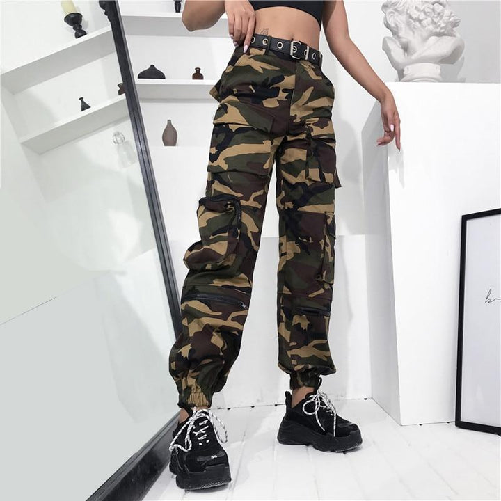 Camouflage Multi Pocket Cargo Pant - Cargo Chic