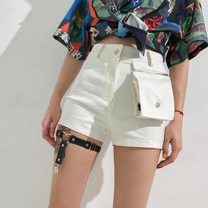 Foldable Pocket Design Cargo Shorts - Cargo Chic