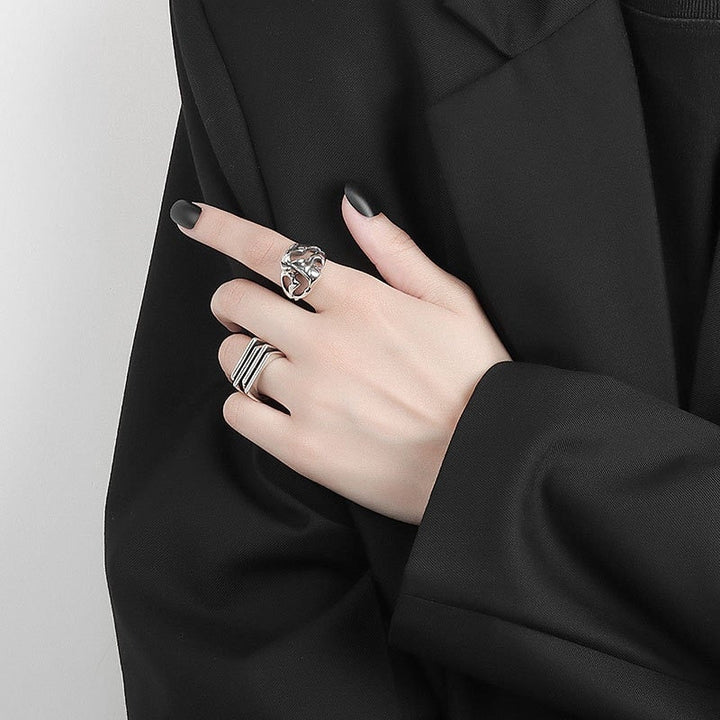 Irregular Hollow Surface Ring-Cargo Chic