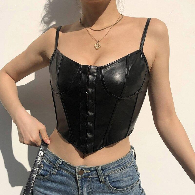 Leather Corset Top – Cargo Chic