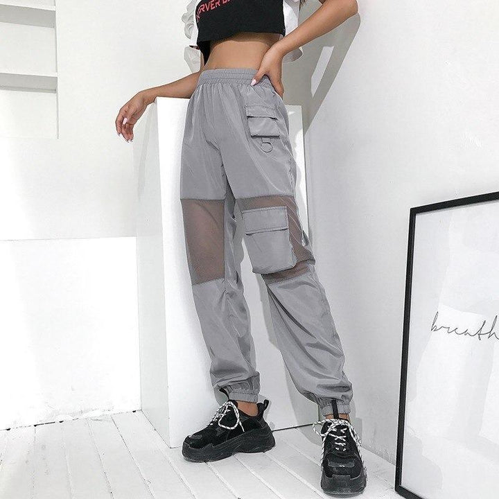 Mesh Patchwork Pants - Cargo Chic