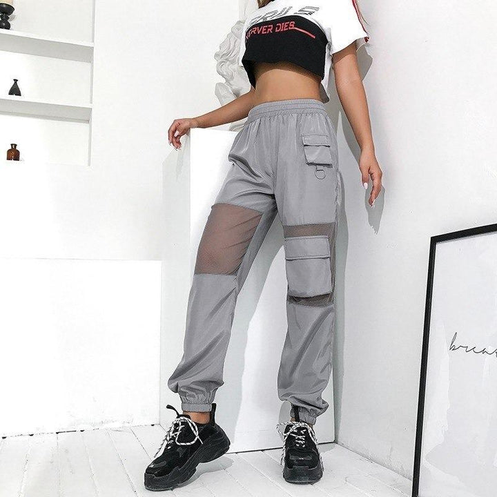 Mesh Patchwork Pants - Cargo Chic