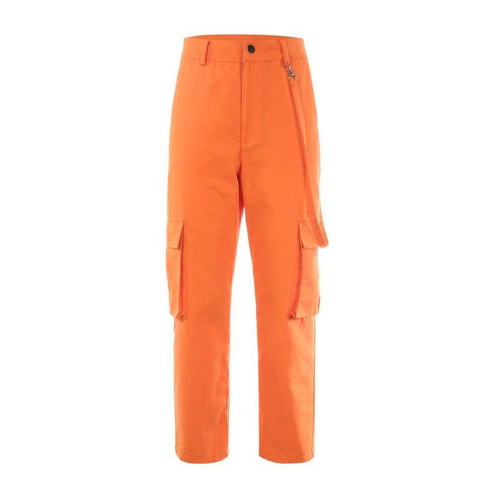 Orange Cargo Pants - Cargo Chic