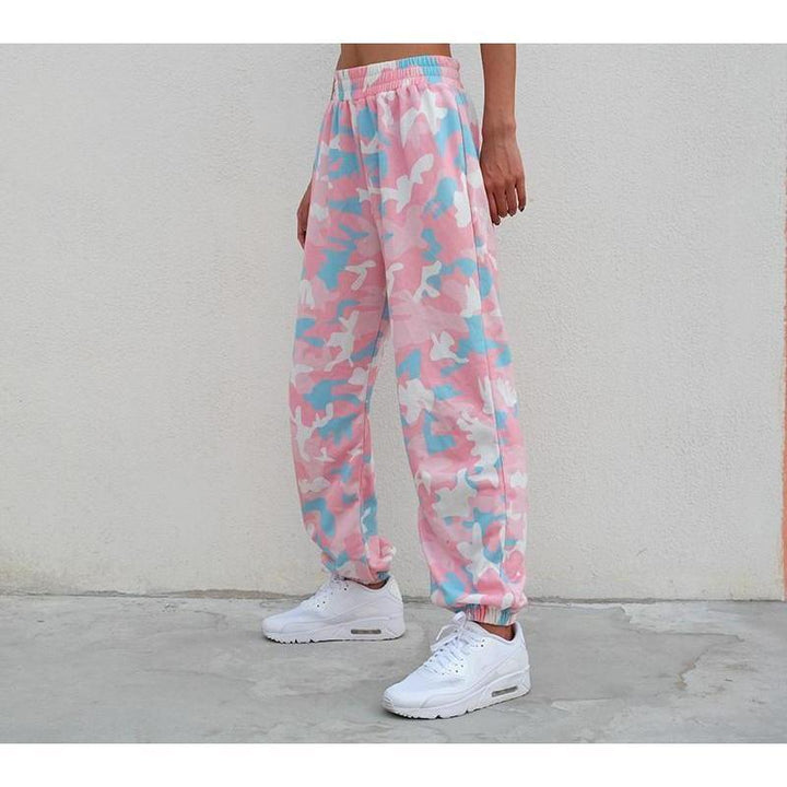 Pink Camouflage Pant-Cargo Chic