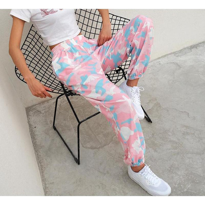 Pink Camouflage Pant-Cargo Chic