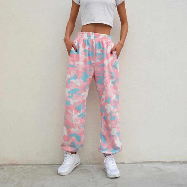 Pink Camouflage Pant-Cargo Chic