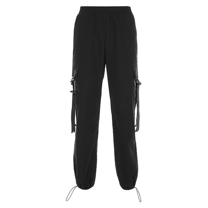 Reflective Ribbons Pants - Cargo Chic