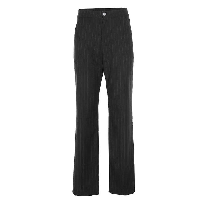 Striped Office Pants - Cargo Chic