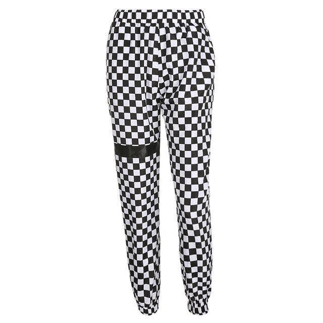 Wind Checker Fashion Pant-Cargo Chic